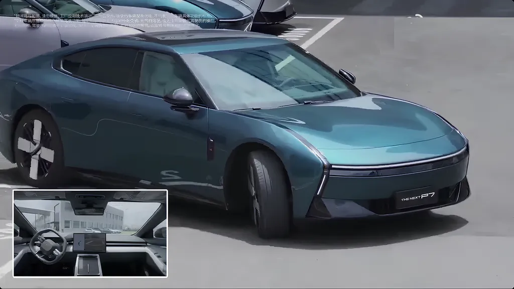 Xpeng P7 EV Autonomously Drives Within Factory in China