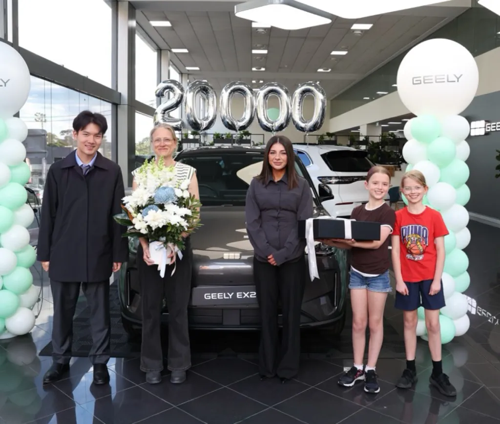Geely reaches 20,000 plug-in EV deliveries in Australia