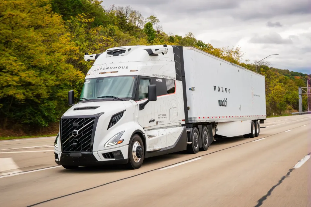 Waabi AI driver transfers to Volvo autonomous truck without retraining