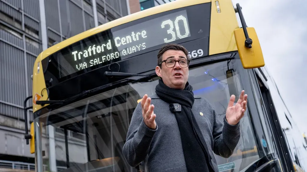 All-electric Bee Network bus route launches between Salford and Manchester city centre