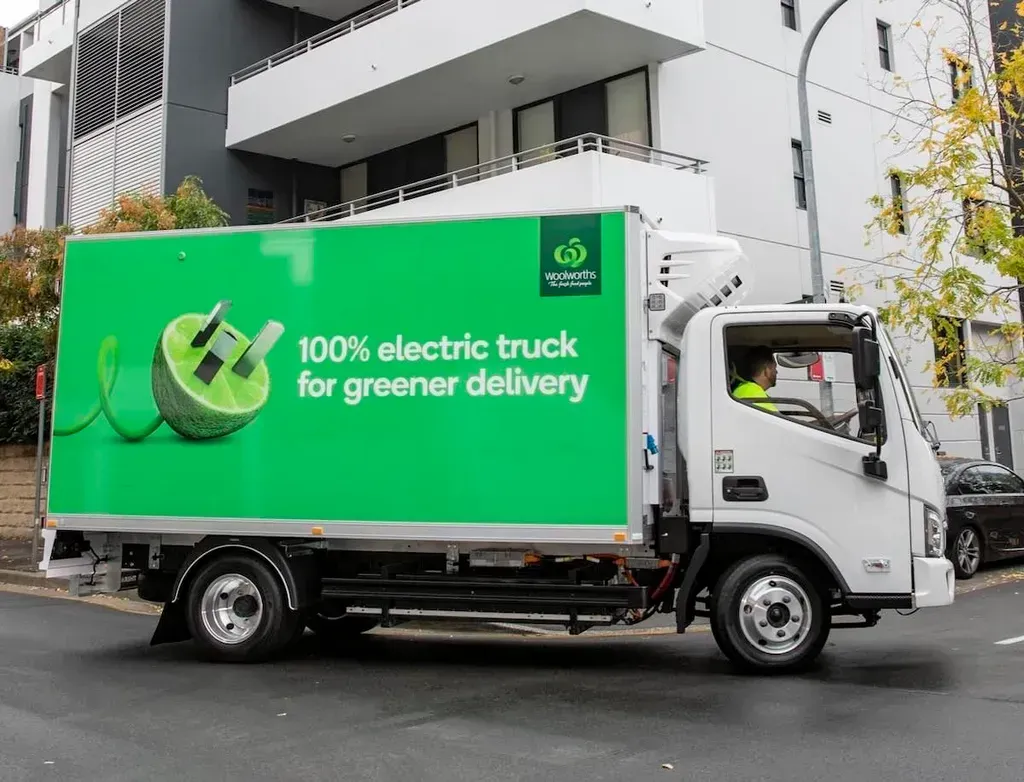Government Green Bank Funds Electric Truck Leasing for Woolworths