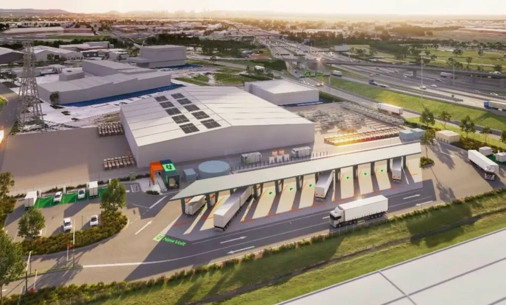 Construction begins on Melbourne electric truck charging hub