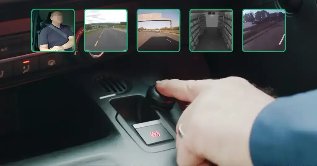 In-cab panic button for fleet safety