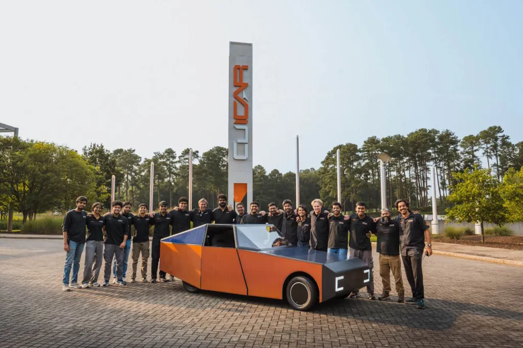Clemson students build solar EV prototype with surplus driving range