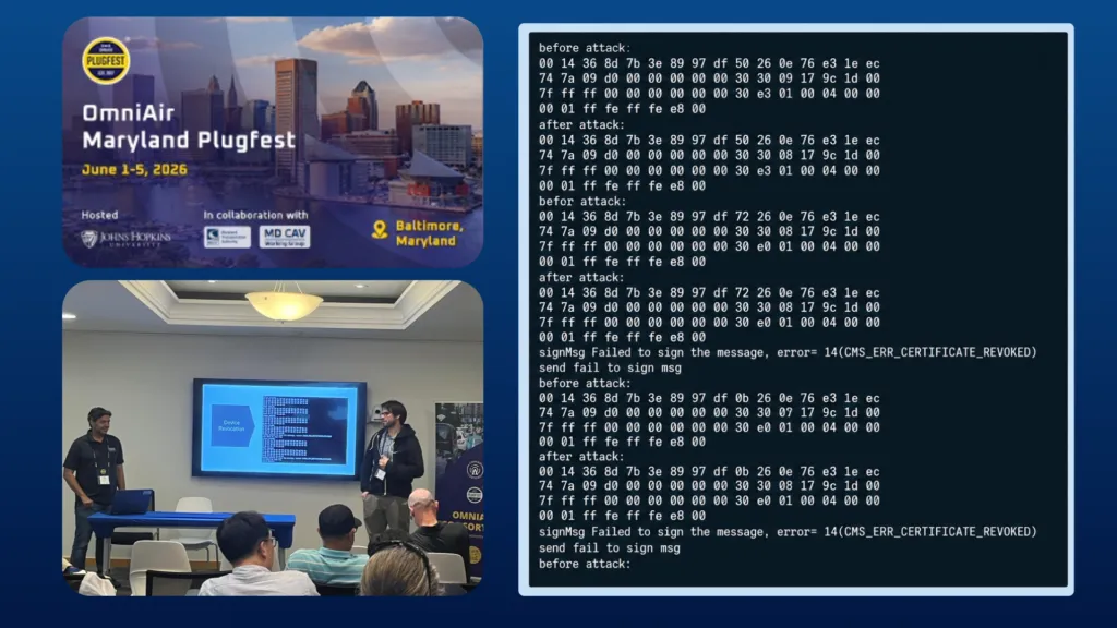 End-to-End OTA V2X Misbehaviour Detection Demonstration