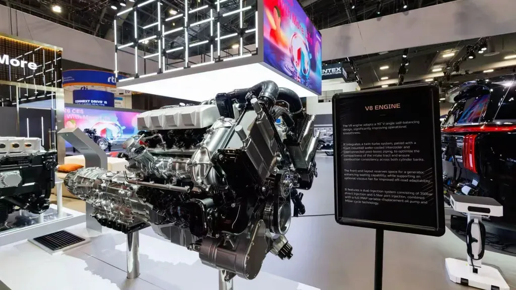 GWM unveils in-house 4.0L V8 at CES 2026