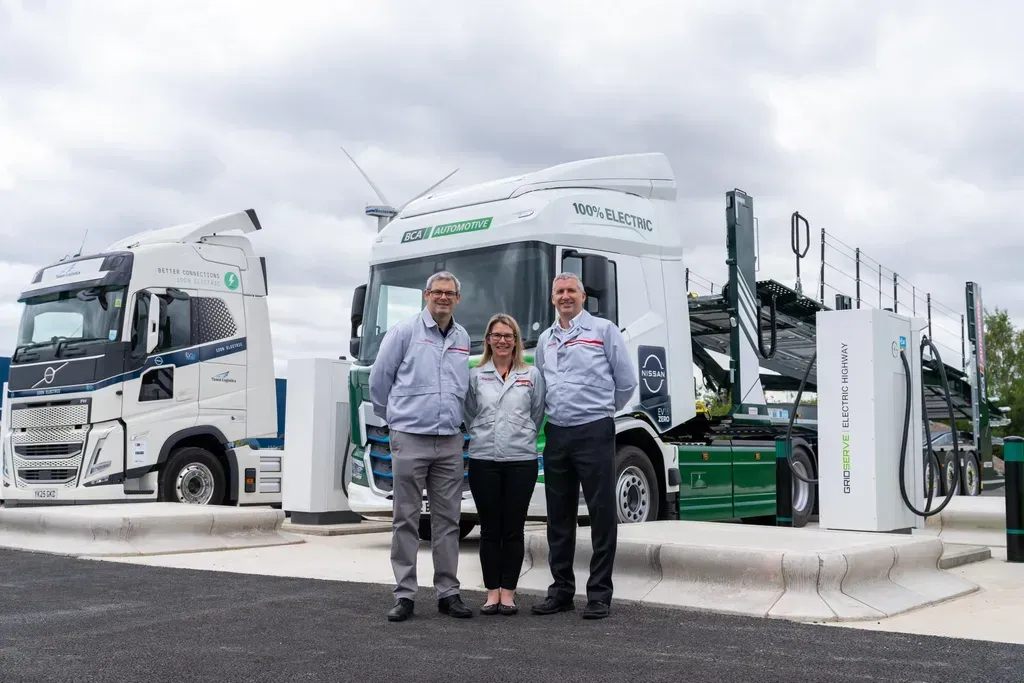 Nissan Launches Electric Truck Charging Station at Sunderland Plant