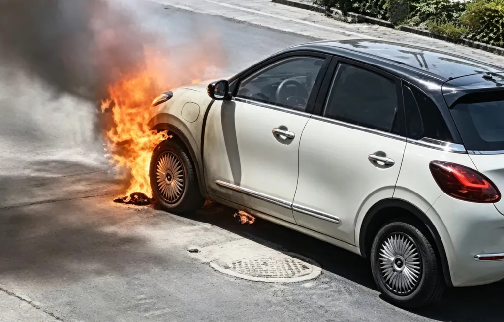 Wuling Binguo caught fire while parked in Xuancheng