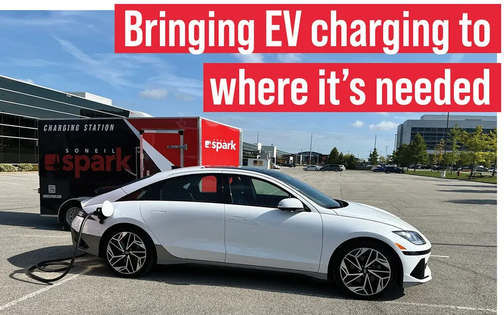 Soneil Spark mobile charging trailer for EV fleets