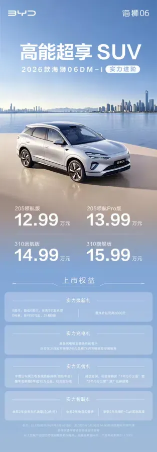 BYD launches 2026 Sealion 06 DM-i with fifth-gen hybrid