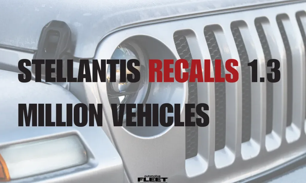 Stellantis recalls 1.3 million Jeep vehicles over fire risk