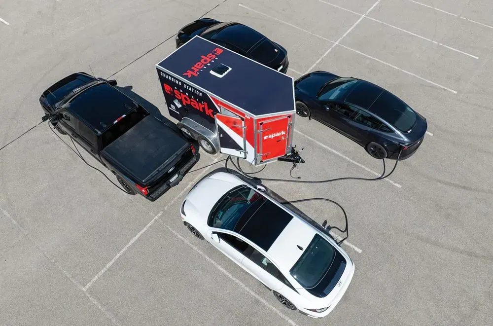 Soneil Spark mobile EV charger with microgrid capability