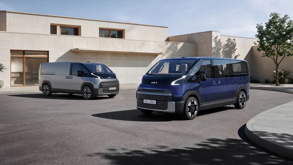 Kia unveils larger PV7 electric van in cargo and passenger variants
