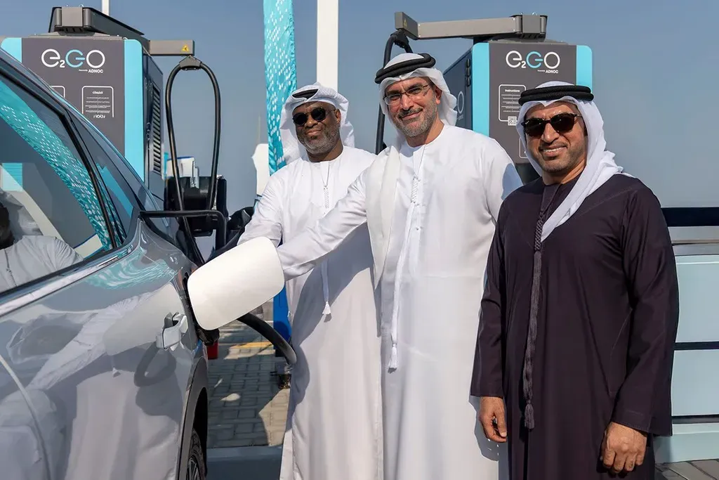 ADNOC opens 60-stall EV charging hub on E11