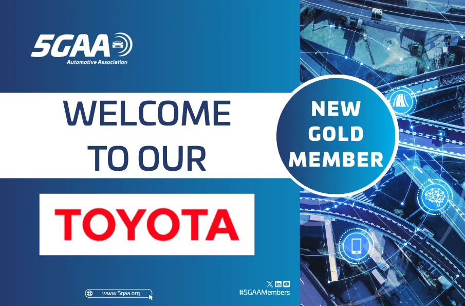 Toyota Motor Europe Joins 5GAA as Gold Member