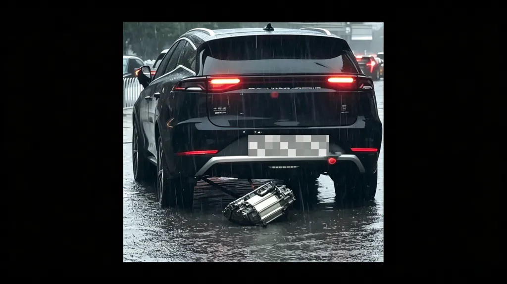 BYD Tang flood footage debunked as detached skid plate, not motor